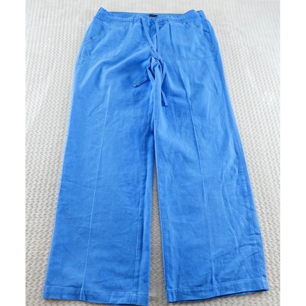 Counterparts Light Blue Pull-On Pants – Elastic Waist  Mid Rise Size L